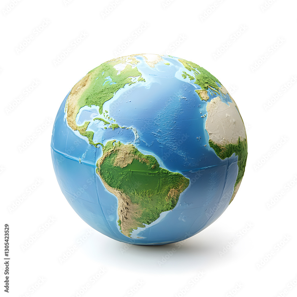 3d Blue planet earth isolated on white background 3d Blue planet earth isolated on white background