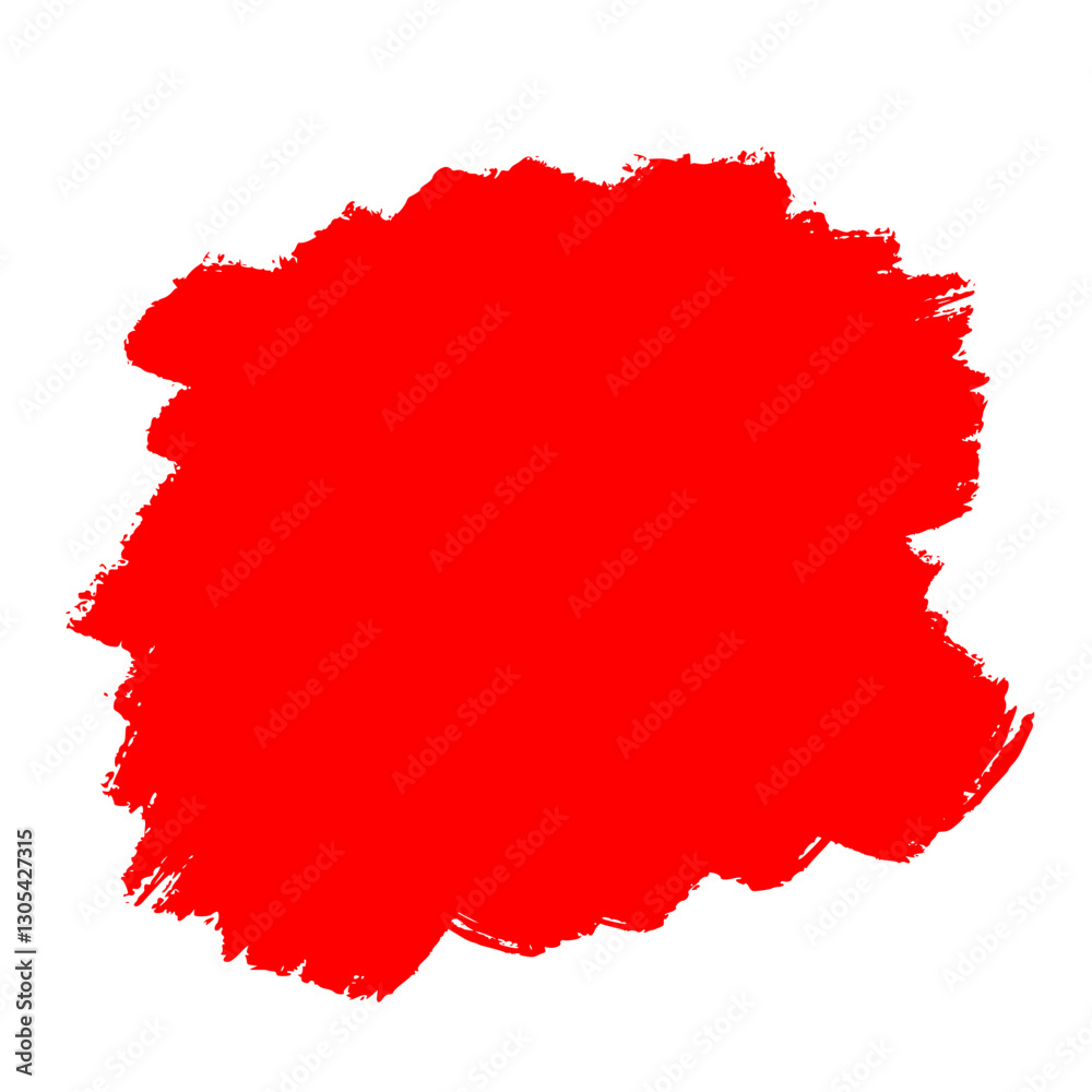 Rough Edged Shape Red Brushes Splash for Precision Art Rough Edged Shape Red Brushes Splash for Precision Art