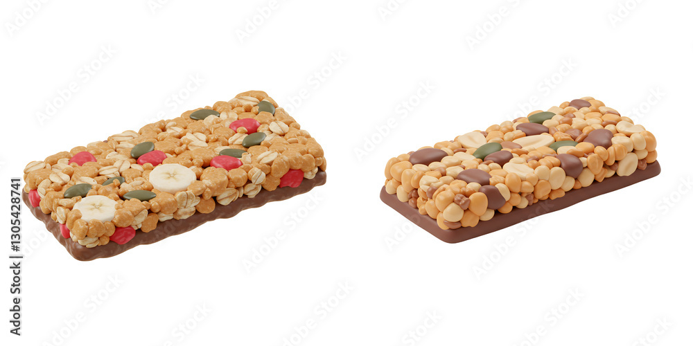 Healthy Granola Bar with Nuts and Oats for a Nutritious Snack Healthy Granola Bar with Nuts and Oats for a Nutritious Snack