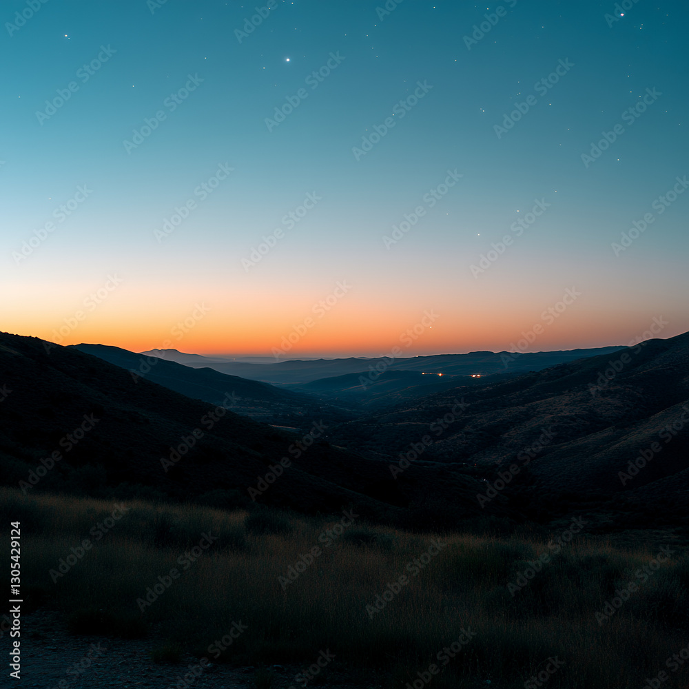 Faint constellations emerging in the dusky sky Faint constellations emerging in the dusky sky