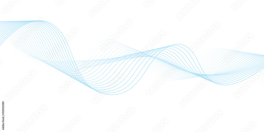 Fototapeta premium Abstract wave line for banner, wallpaper background with wave design.