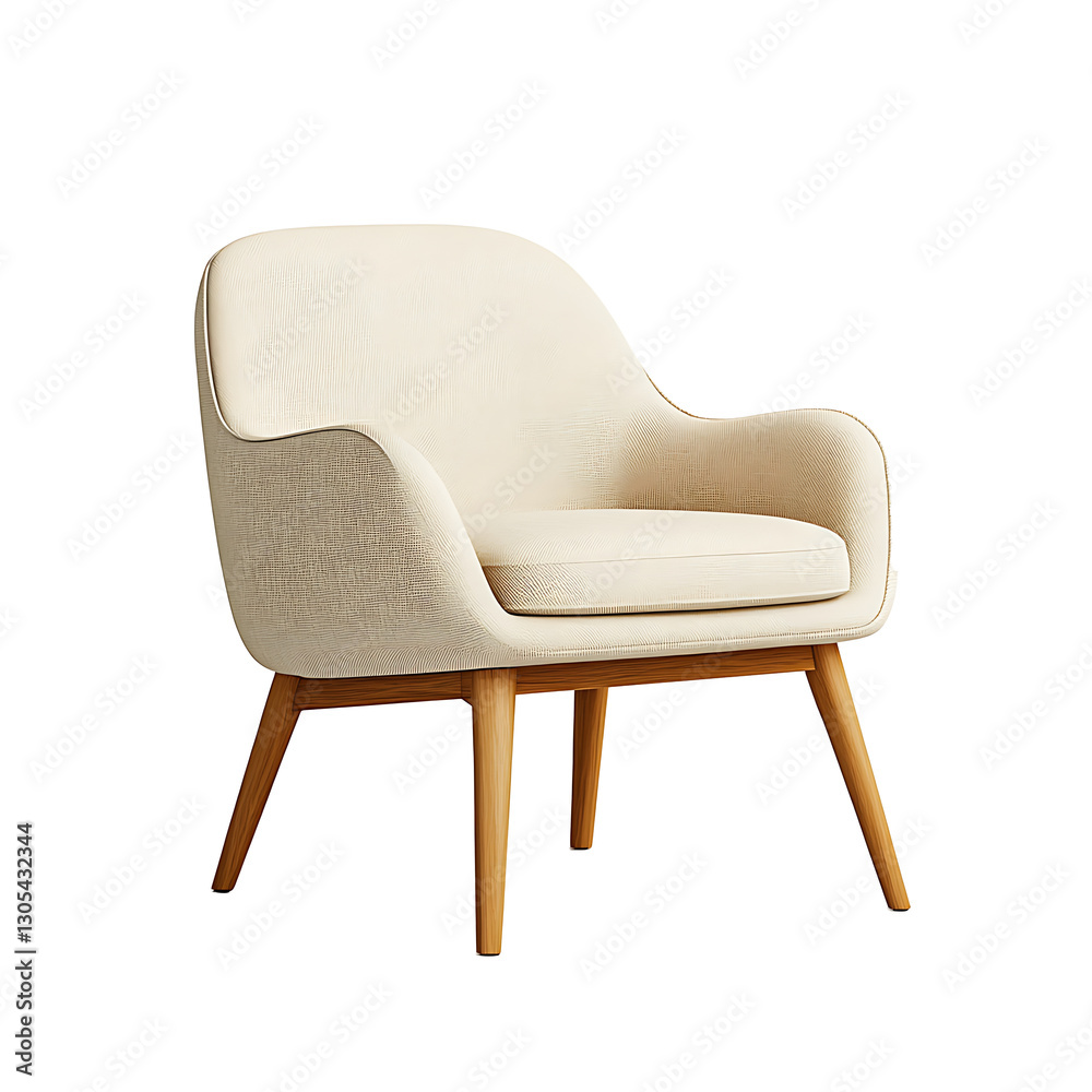 luxury upholstered accent chair 3D render luxury upholstered accent chair 3D render