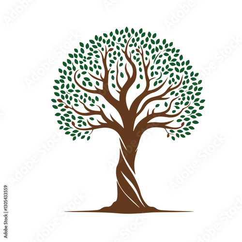 vector tree silhouette