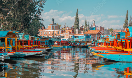 Trajilleras de xochimilco in mexico city