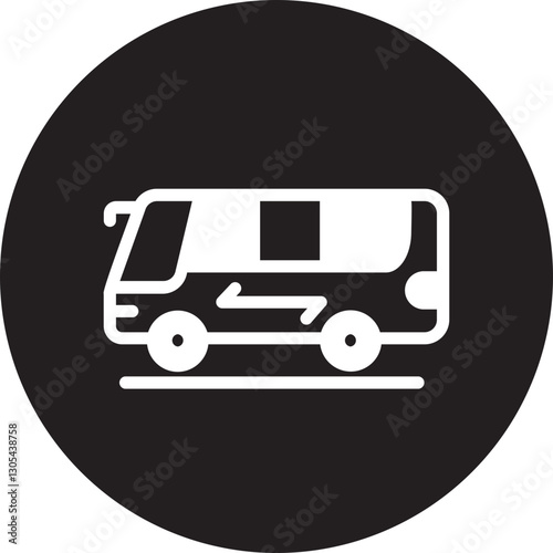 bus glyph icon