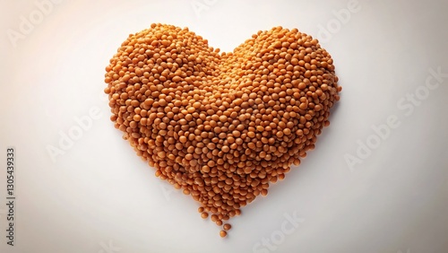 Healthy Heart: Raw Lentils Long Exposure Stock Photo - Nutrition & Wellness
