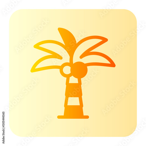 Palm Tree  gradient icon