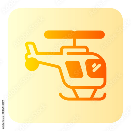 helicopter gradient icon