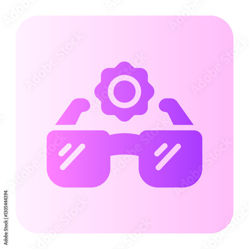 sun glasses gradient icon