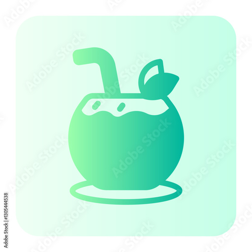 coconut gradient icon