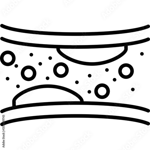 Atherosclerosis Icon Vector Element