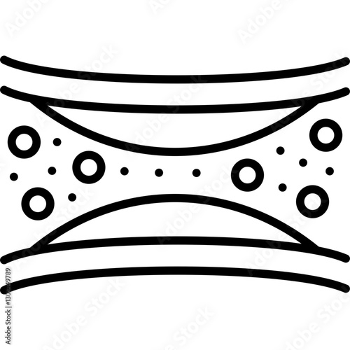 Atherosclerosis Icon Vector Element
