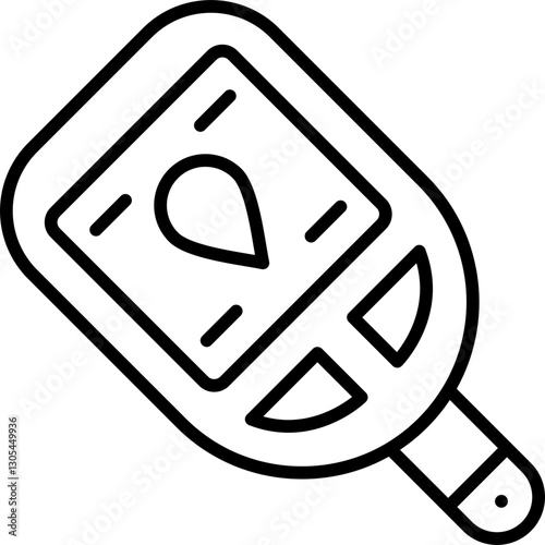Glucose Meter Icon Vector Element