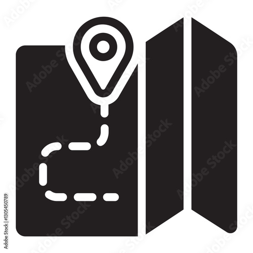 Map  glyph icon