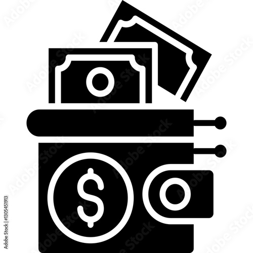 Digital Wallet Icon Vector Element