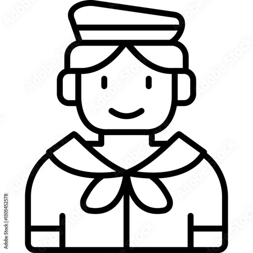 Sailor Costumes Icon Vector Element