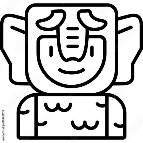 Elephant Costumes Icon Vector Element