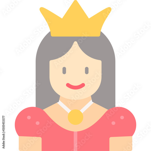 Queen Costumes Icon Vector Element