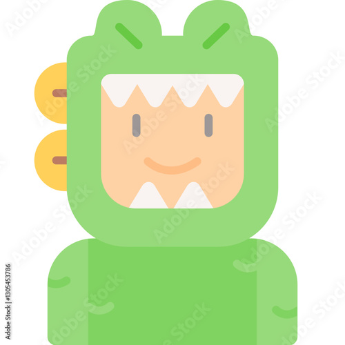 Dinosaur Costumes Icon Vector Element