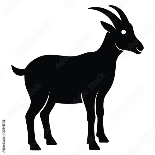 Goat Silhouette Clipart Icon