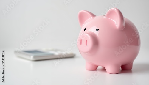 Pink_Piggy_Bank_Calculator_Savings_Finance