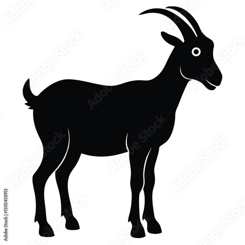 Goat Silhouette Clipart Icon