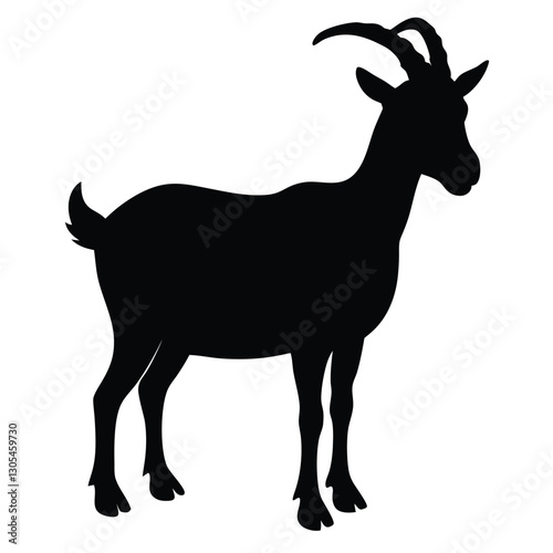 Goat Silhouette Clipart Icon