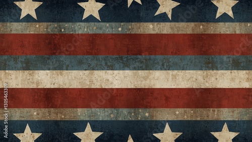 Elegant U.S. Texture with Gentle Color Gradient and Delicate Star Border

