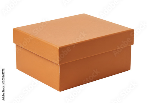 Orange gift box with a smooth finish, perfect for packaging and presents, suitable for various occasions and celebrations