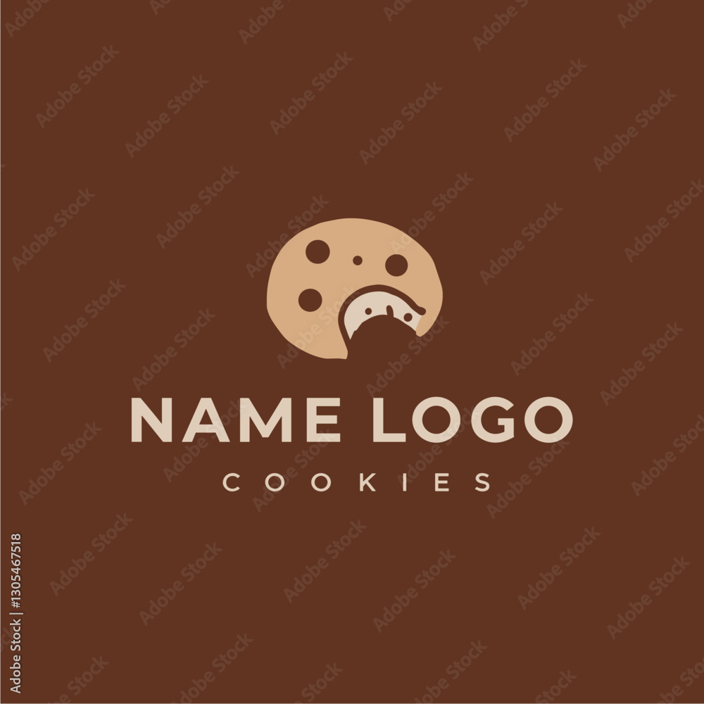 Fototapeta premium Cookie Logo Design