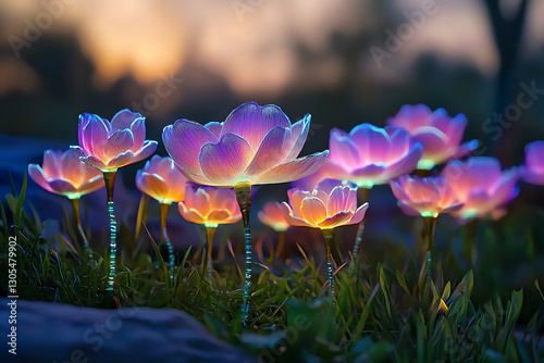  led flower garden