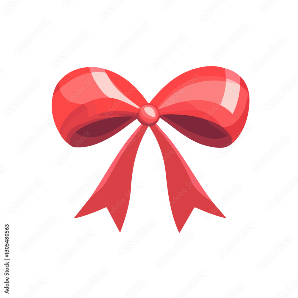 2D flat vector illustration Valentine's Day gift ribbon icon isolated on a white background.
2D flat vector illustration Valentine's Day gift ribbon icon isolated on a white background.