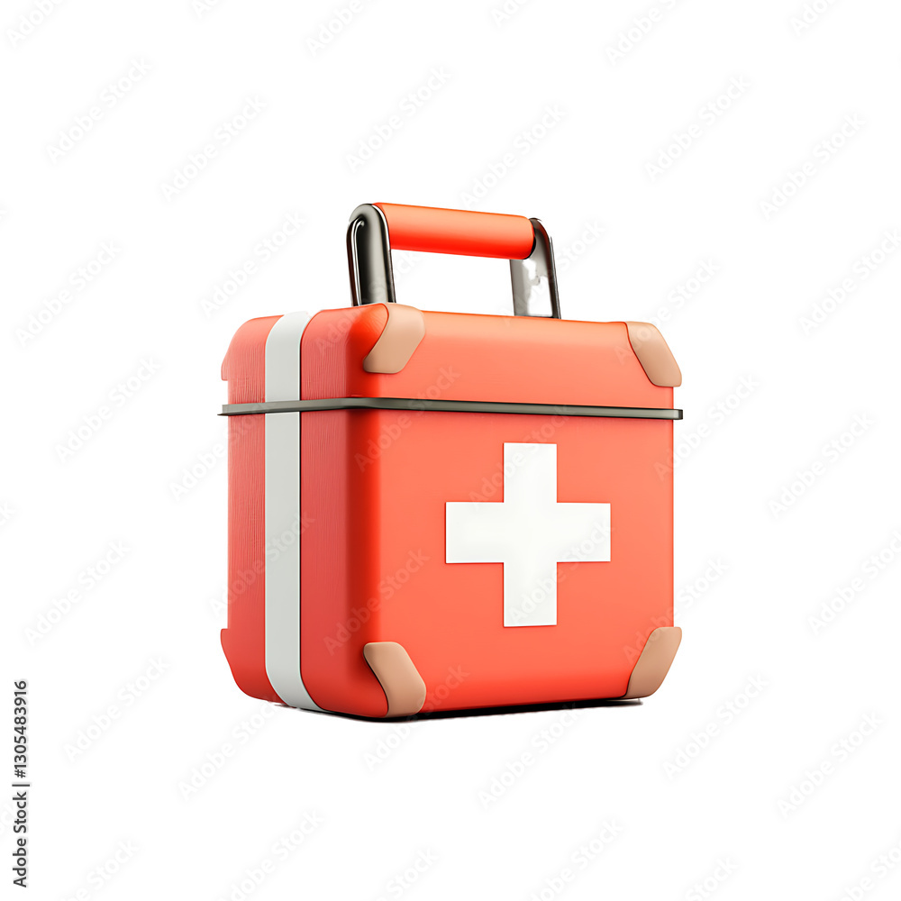 Obraz premium first aid box 3D render