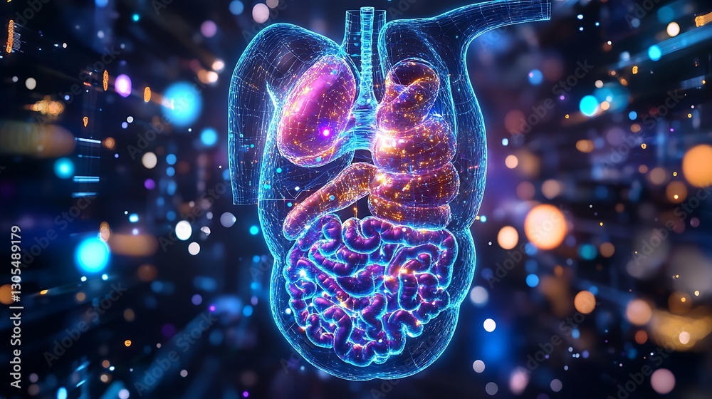 Human internal organs and anatomy in digital structure high resolution picture Human internal organs and anatomy in digital structure high resolution picture