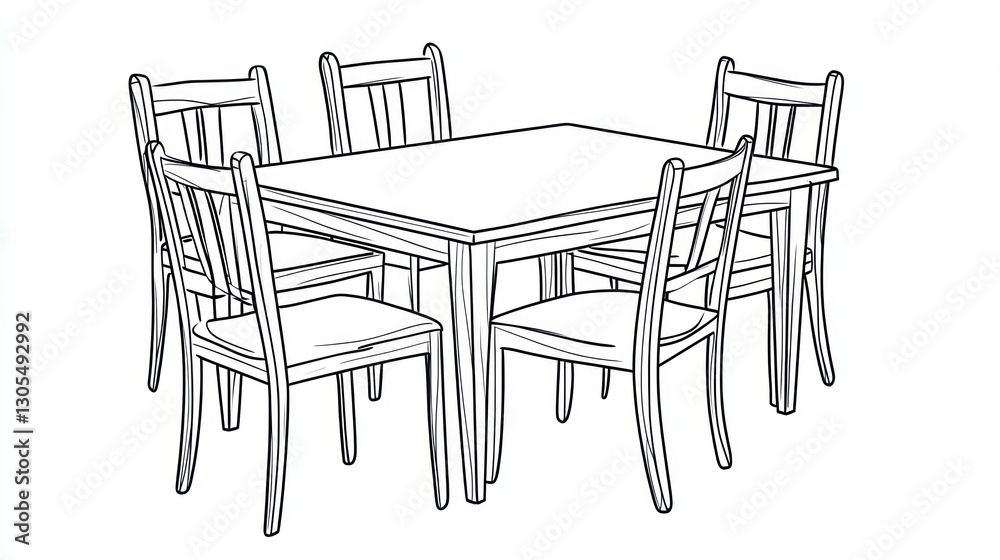 Simple dining room table and chairs, home decor, interior design Simple dining room table and chairs, home decor, interior design