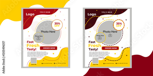Creative Food Menu Flyer Template Design