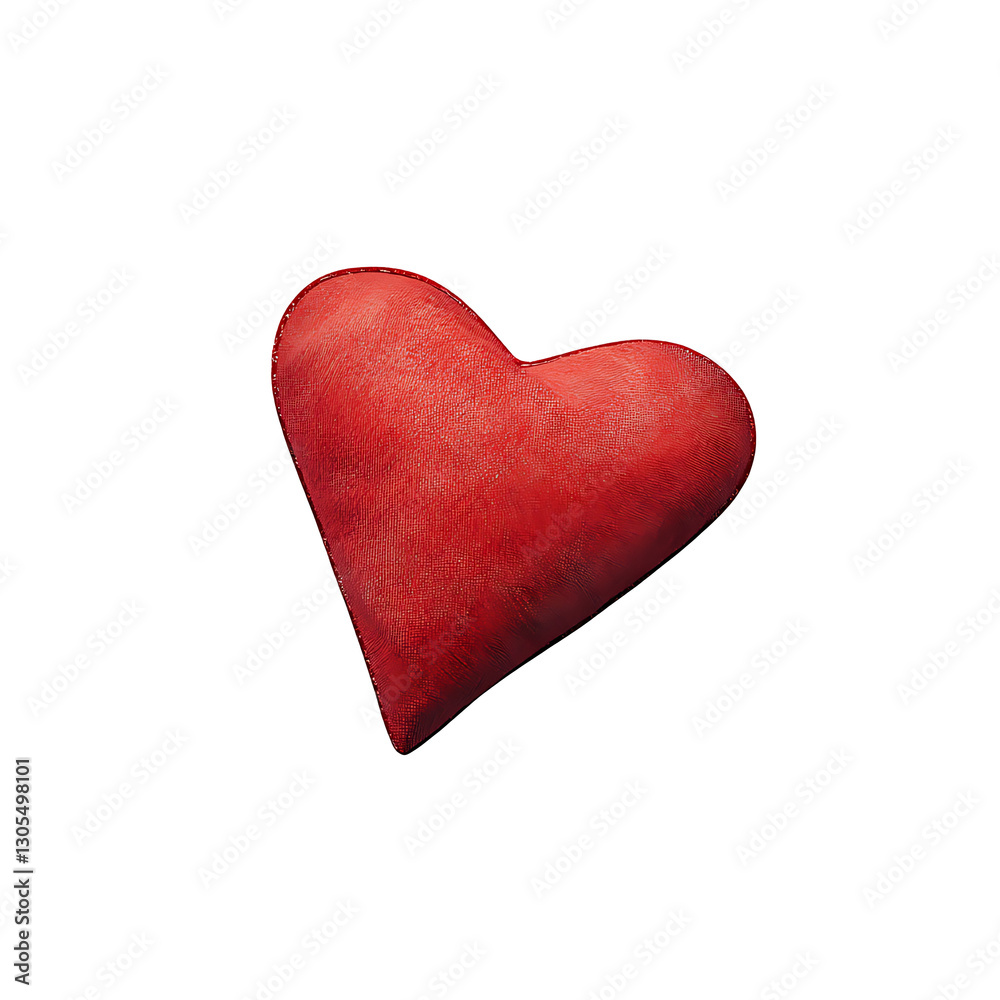 Fototapeta premium heart-shaped pillow 3D render