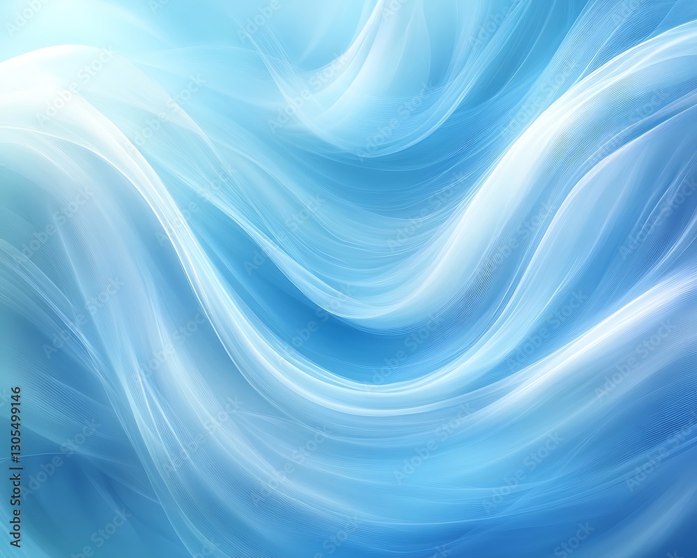 Obraz premium Blue Wave Abstract Background Design