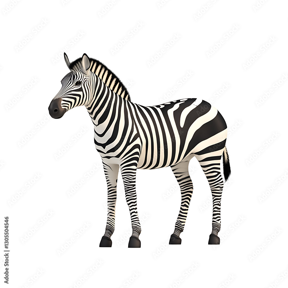 Fototapeta premium zebra 3D render