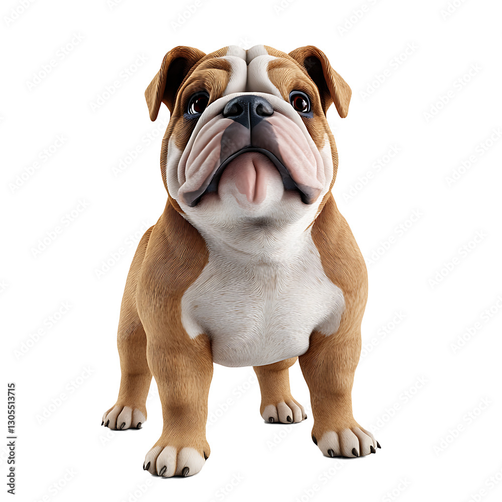Obraz premium bulldog 3D render