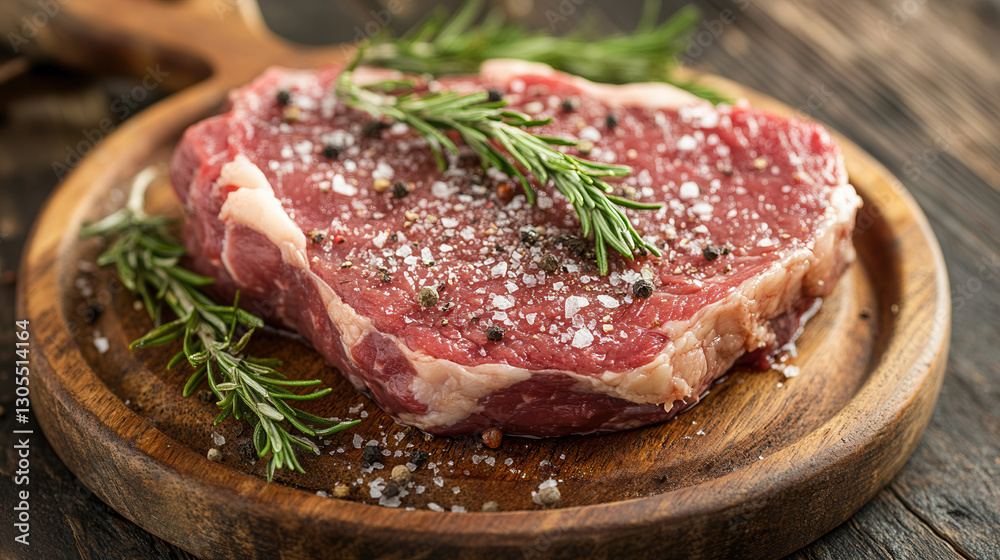 Prepare juicy grass-fed ribeye steak perfect for grilling at your next barbecue with family and friends Prepare juicy grass-fed ribeye steak perfect for grilling at your next barbecue with family and friends