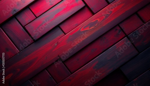 red_wood_texture_herringbone_pattern
