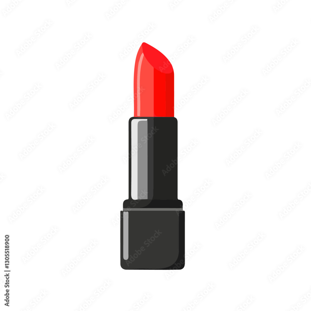 2D flat vector illustration lipstick icon isolated on a white background.
2D flat vector illustration lipstick icon isolated on a white background.