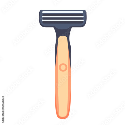 2D flat vector illustration shaving razor icon isolated on a white background.

