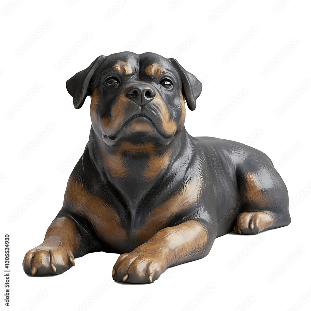 Obraz premium rottweiler 3D render