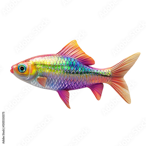 rainbow fish 3D render