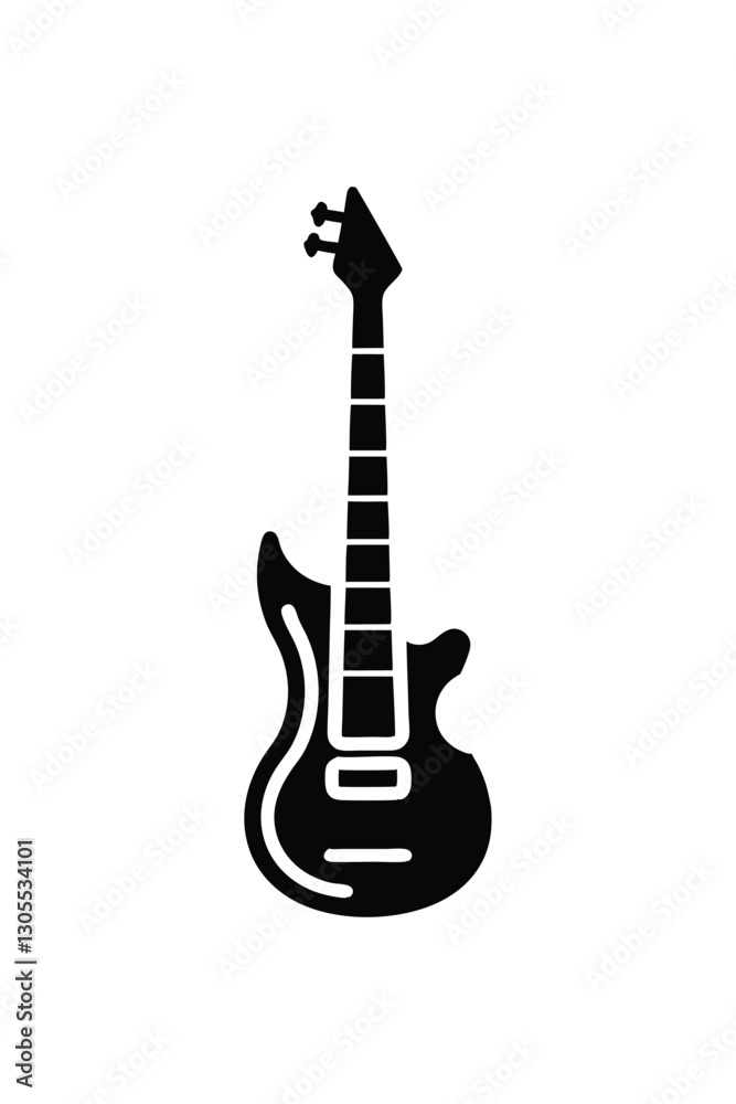 Naklejka premium acoustic guitar isolated on white