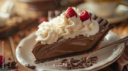 Silky Chocolate Cream Pie with Whipped Topping photo