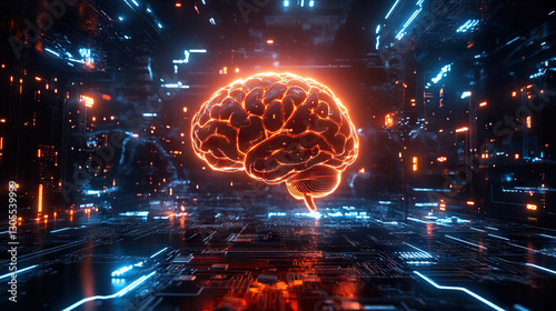 brain technology circuits artificial intelligence AI A.I. futuristic quantum computing