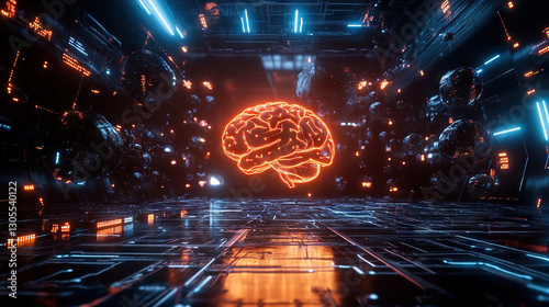 brain technology circuits artificial intelligence AI A.I. futuristic quantum computing